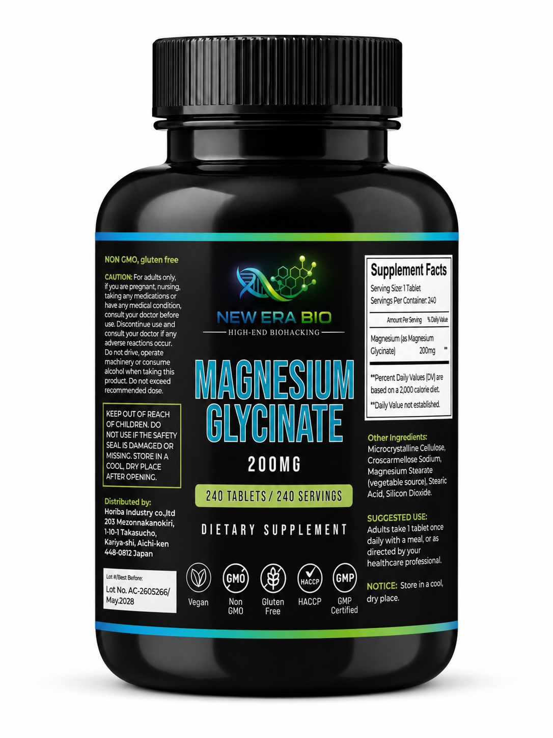 Magnesium Glycinate 200mg tablet